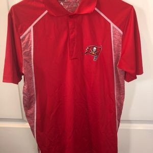 Antigua SMALL 2018 Red NFL Tampa Bay Buccaneers Polo